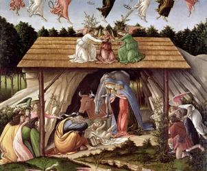 Mystic Nativity, 1500 (detail)